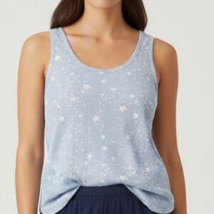 Starry Blue Sleep Tank Top Size LG Super soft Like New
